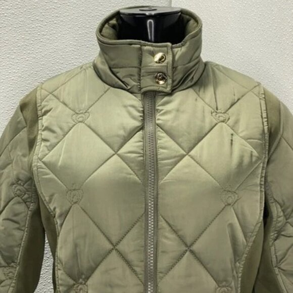 NEW PS OF SWEDEN Womens Jacket Moss Green Size L Gina Quilted Full Zip - Picture 11 of 12